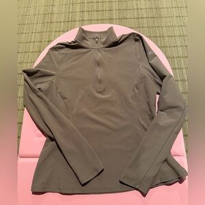 Alo Yoga Alosoft 1/2 Zip Rapid Pullover - Mushroom Size L